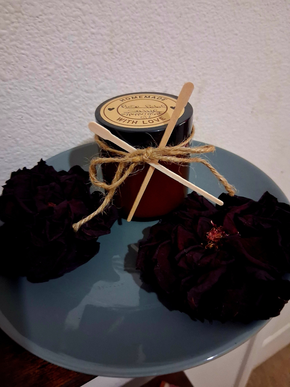 Healing Rose and Peppermint Salve 4oz Glass Jar